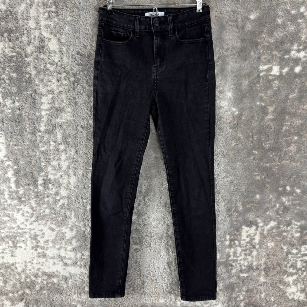 Zenana Size 27 High Rise Skinny Stretch Denim Jeans Black Full Length Women